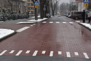 Widok na ul. Chopina od strony przejścia