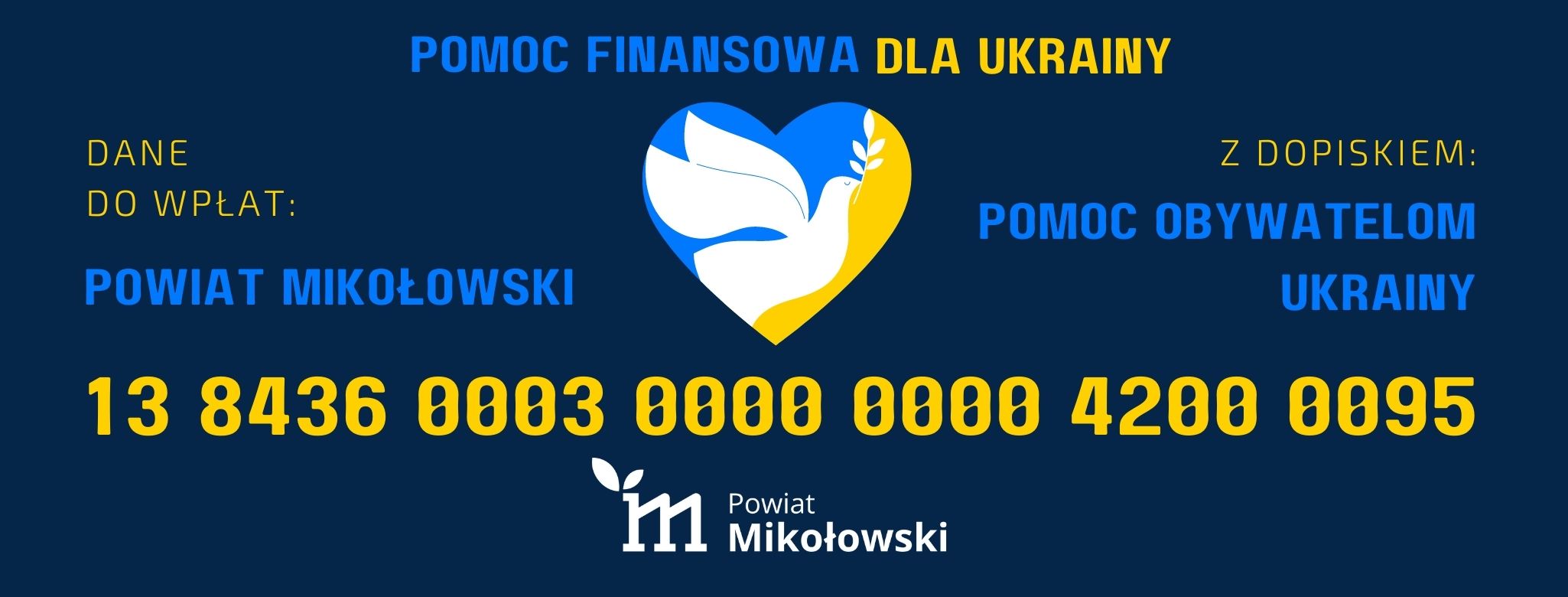 Baner konto do pomocy obywatelom Ukrainy