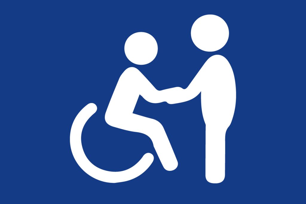 Ikona asystent osoby niepełnosprawnej