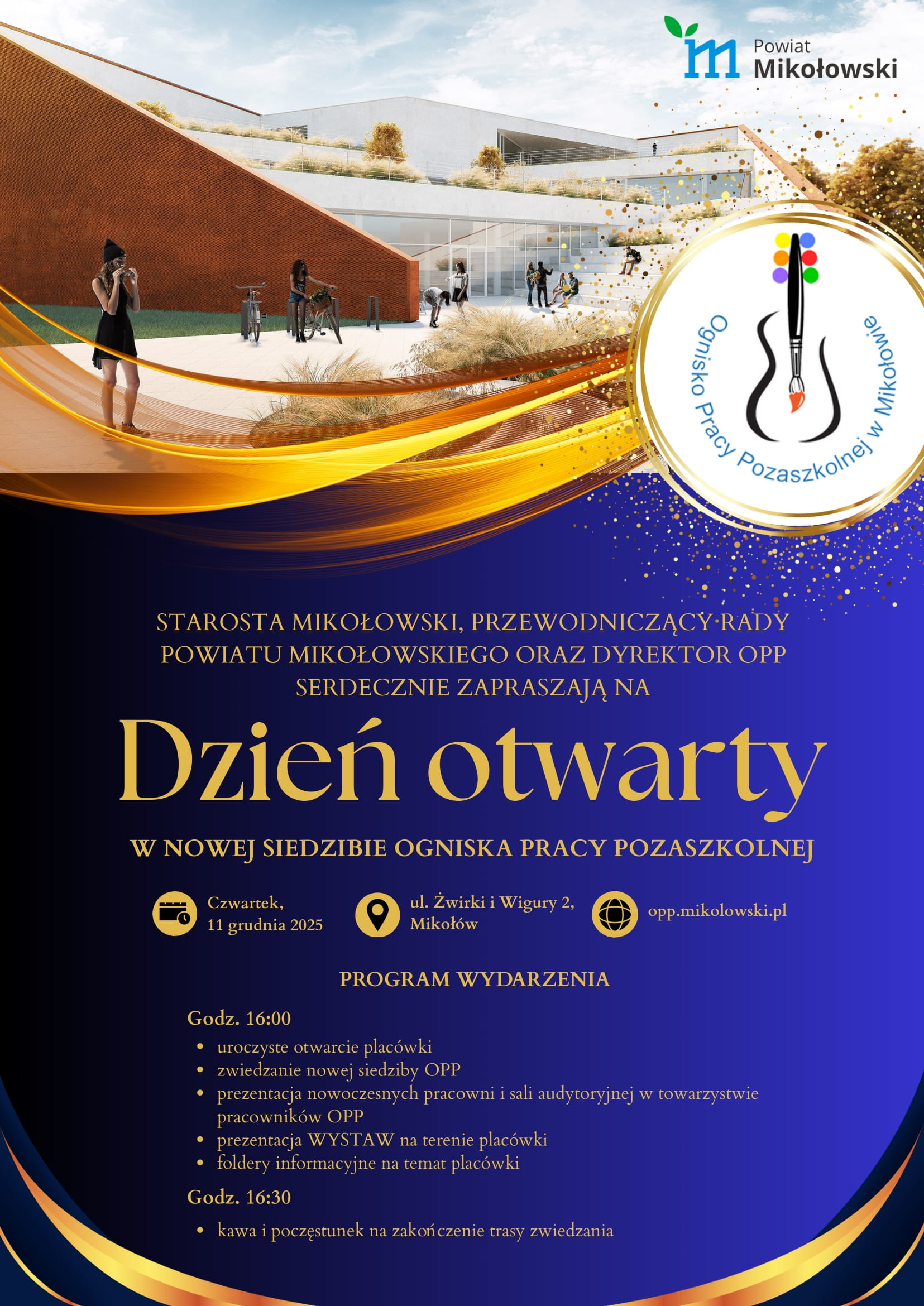 Zaproszenie na Dzień Otwarty nowej siedziby OPP