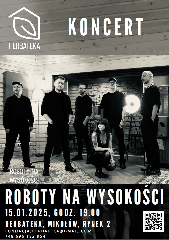 Plakat koncert zespołu Roboty na Wysokości