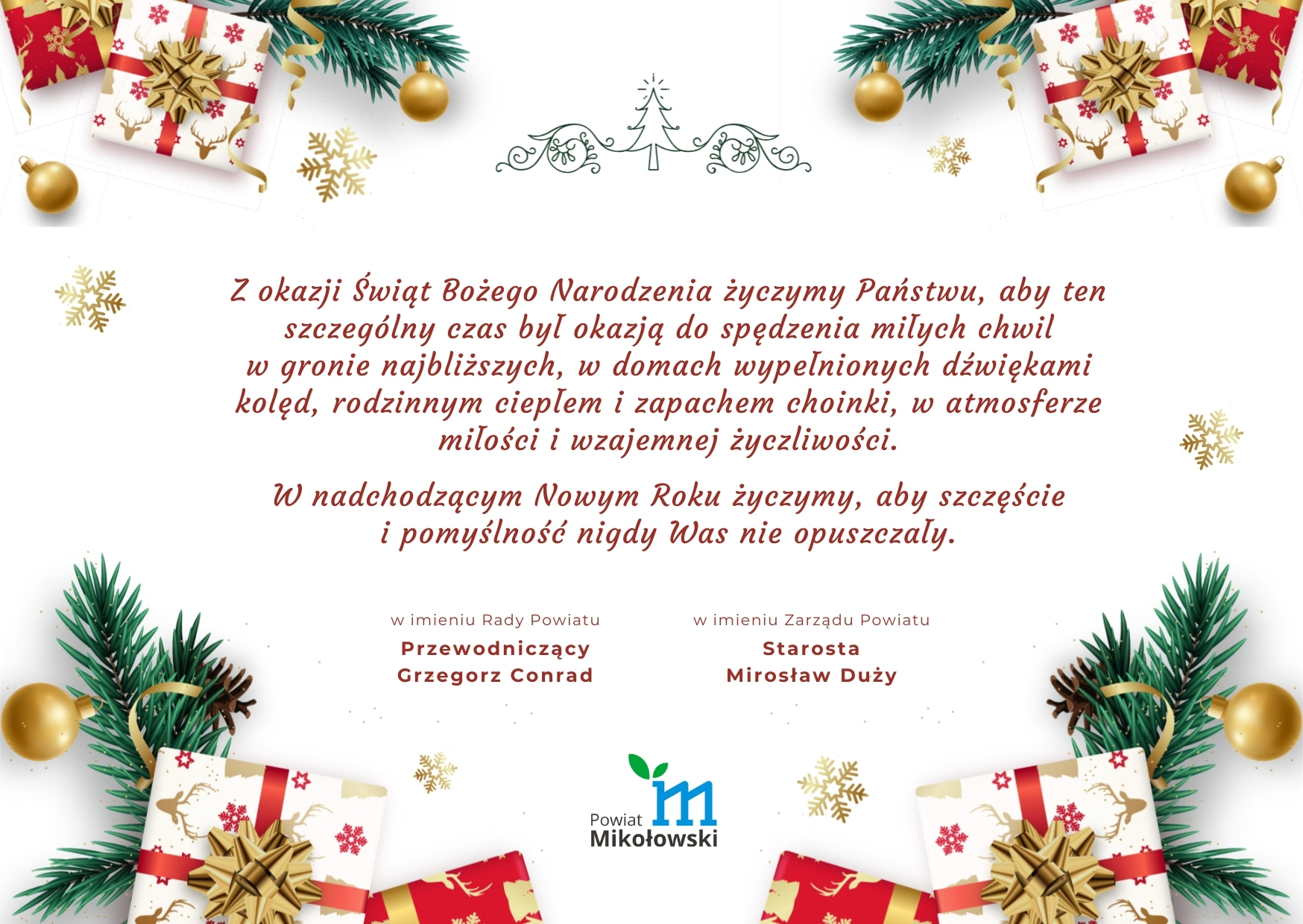 Życzenia świąteczne- kartka