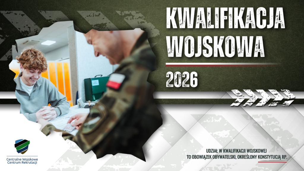 Plakat kwalifikacja wojskowa 2026