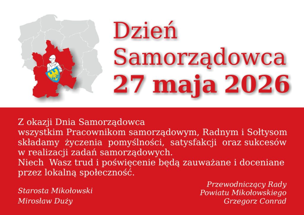 Życzenia z okazji Dnia Samorządowca 2026